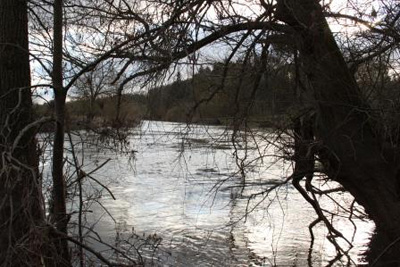 I was faced with the magnificent sight of the Wye twisting its way into the distance 