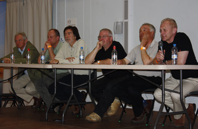 The 'Pike Panel' L to R: Graham Booth, ATr Rep, Martyn Page, ET, Nev and Steve Harper