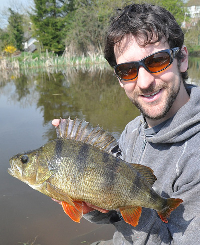 The author with a terrific canal perch