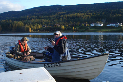 Stunning scenery for the Norwegian filming - but where are the pike?