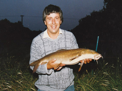 The author as a young man. However old we get and however many barbel we catch that ‘three foot twitch’ never fails to excite