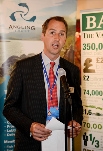  Mark Lloyd telling politicians about the plight of British bass stocks