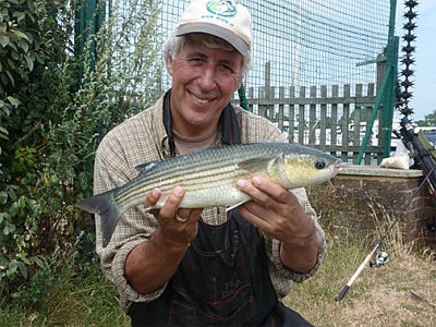 How nice is that? Martin Salter proudly displays the 'British Bonefish'