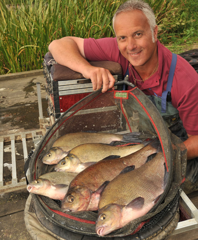 Russ Evans with a nice bag of Old Lake bream