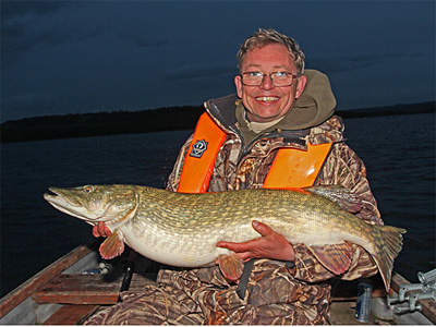 The culprit was an absolutely cracker of a pike that pulled the scales around past the 34 pound mark.