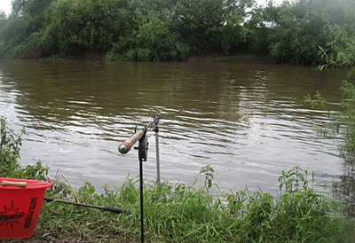 Fishing a swollen River Severn