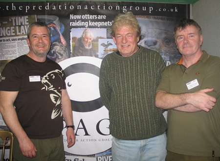 With Rod Hutchinson (M) and Mark Holmes (R) on the PAG stand