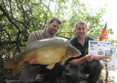 Jens and Thomas with a 24kg fish