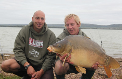 Runners up Darren Moorcroft and Colin Gray