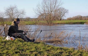 Gary fishing the Dove