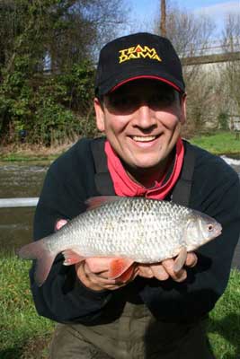 Andy Renton with a good roach