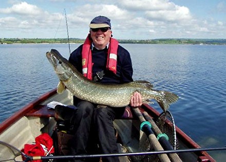 Roger Barnes and his 30lb 2oz pike from Chew