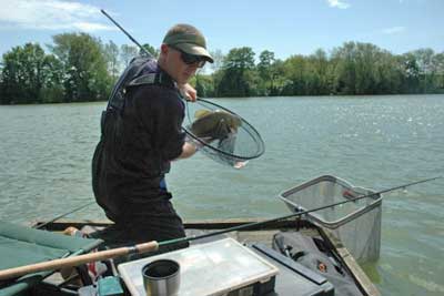 Steve nets a tench