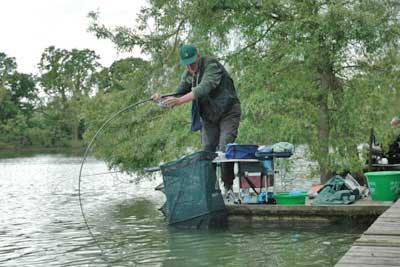 Nigel bends into a big carp