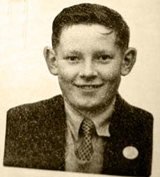 Tough guy Ron aged 10