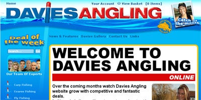 Davies Angling Centre Homepage