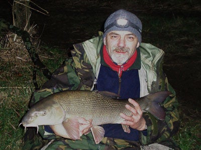 Phil with a PB from the Ribble when the river had 1.5 metres on