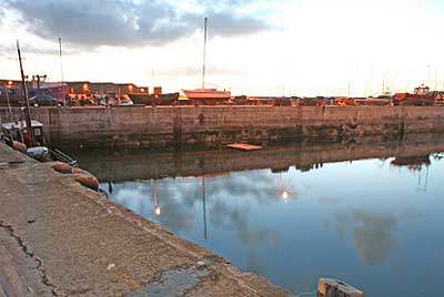 Typical haunt of big grey mullet