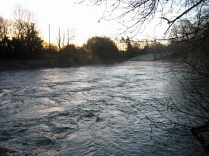 Pacy river in full flow