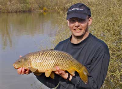 Mark with a mug carp